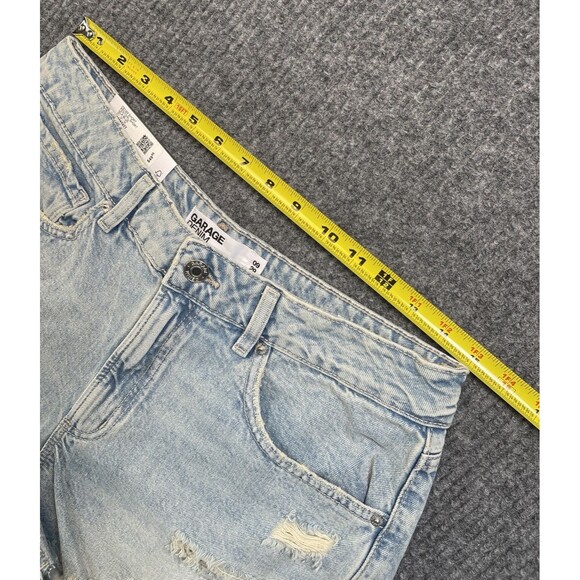 Garage Denim Festival Shorts Women Size 9 Distressed Cut-Off Blue Cotton NEW - Picture 8 of 10